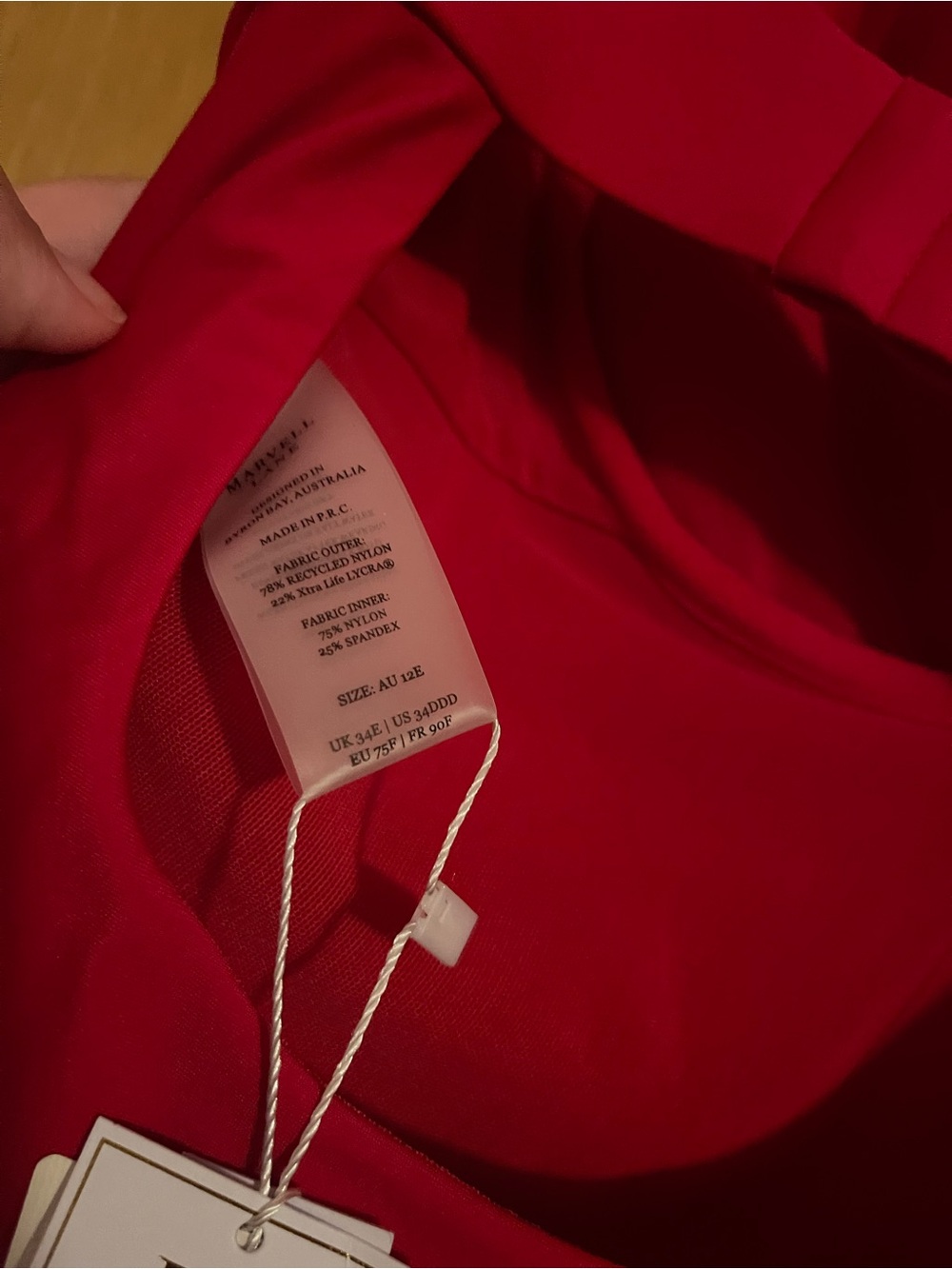 Marvell Lane Sienna One Piece- Size 8- Red- NWT - Picture 6 of 8